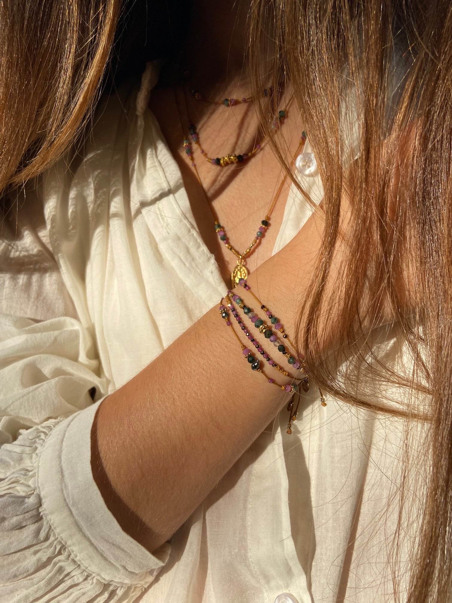Bracelet Rubis Hématite