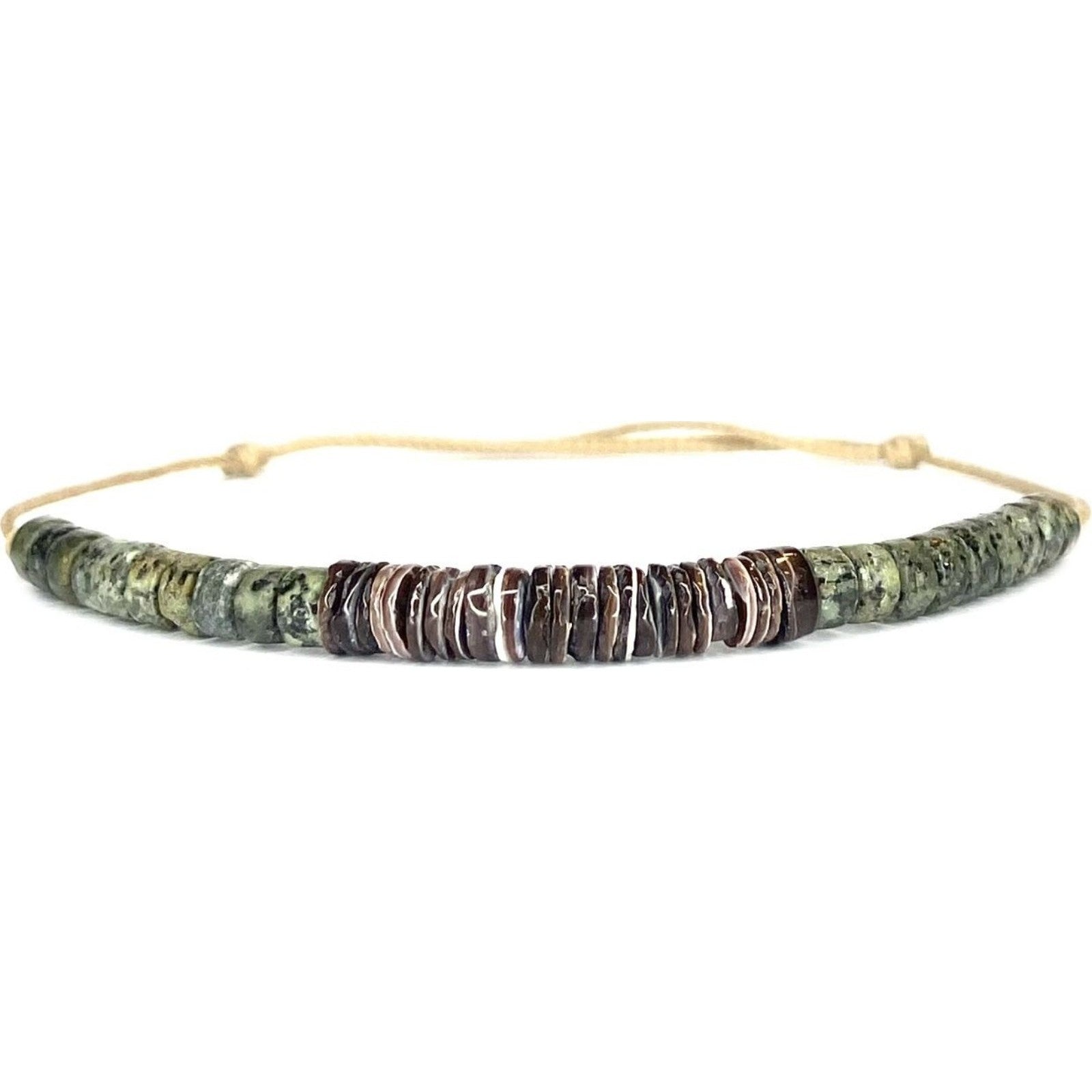 Pulsera de nácar turquesa para hombre