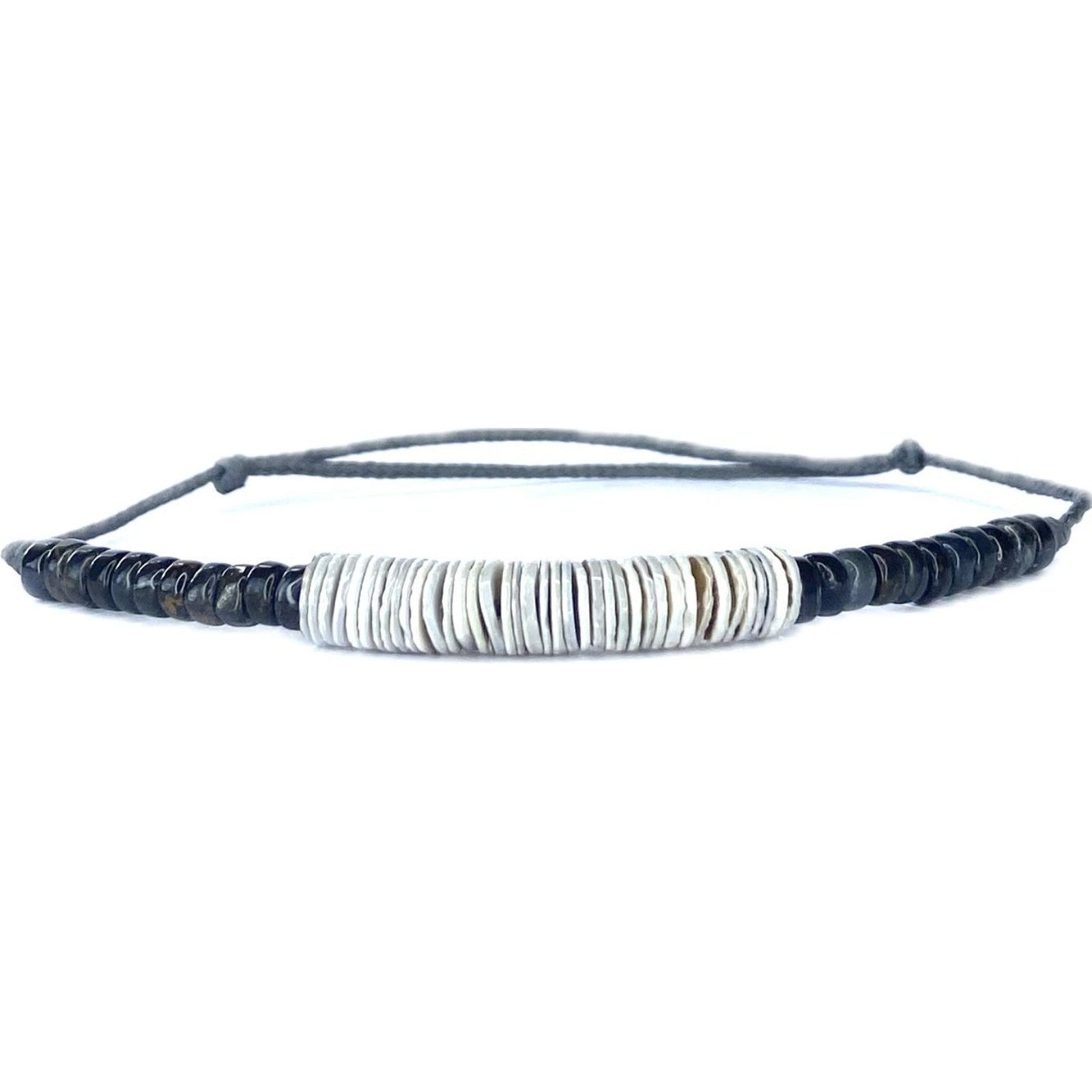 Men's Tiger's Eye Mother-of-Pearl Bracelet