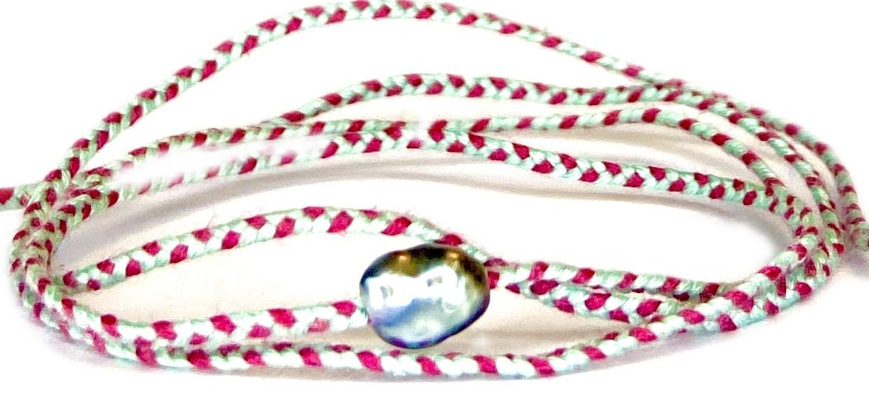 Keshi triple wrap bracelet