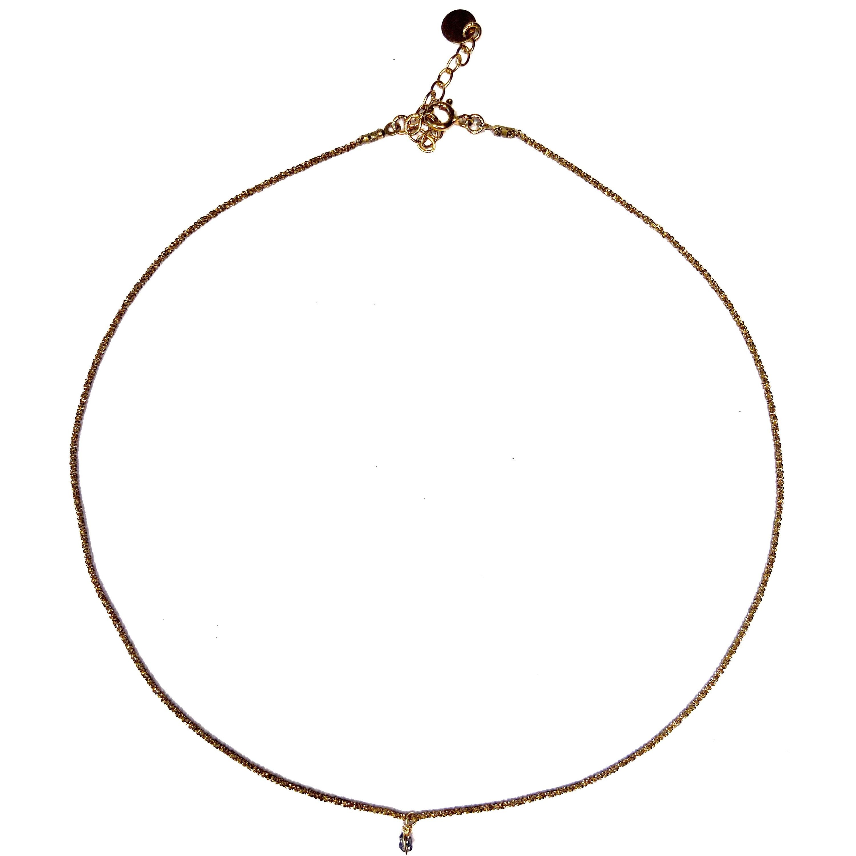 Ras de cou chaine chocolat Diamant
