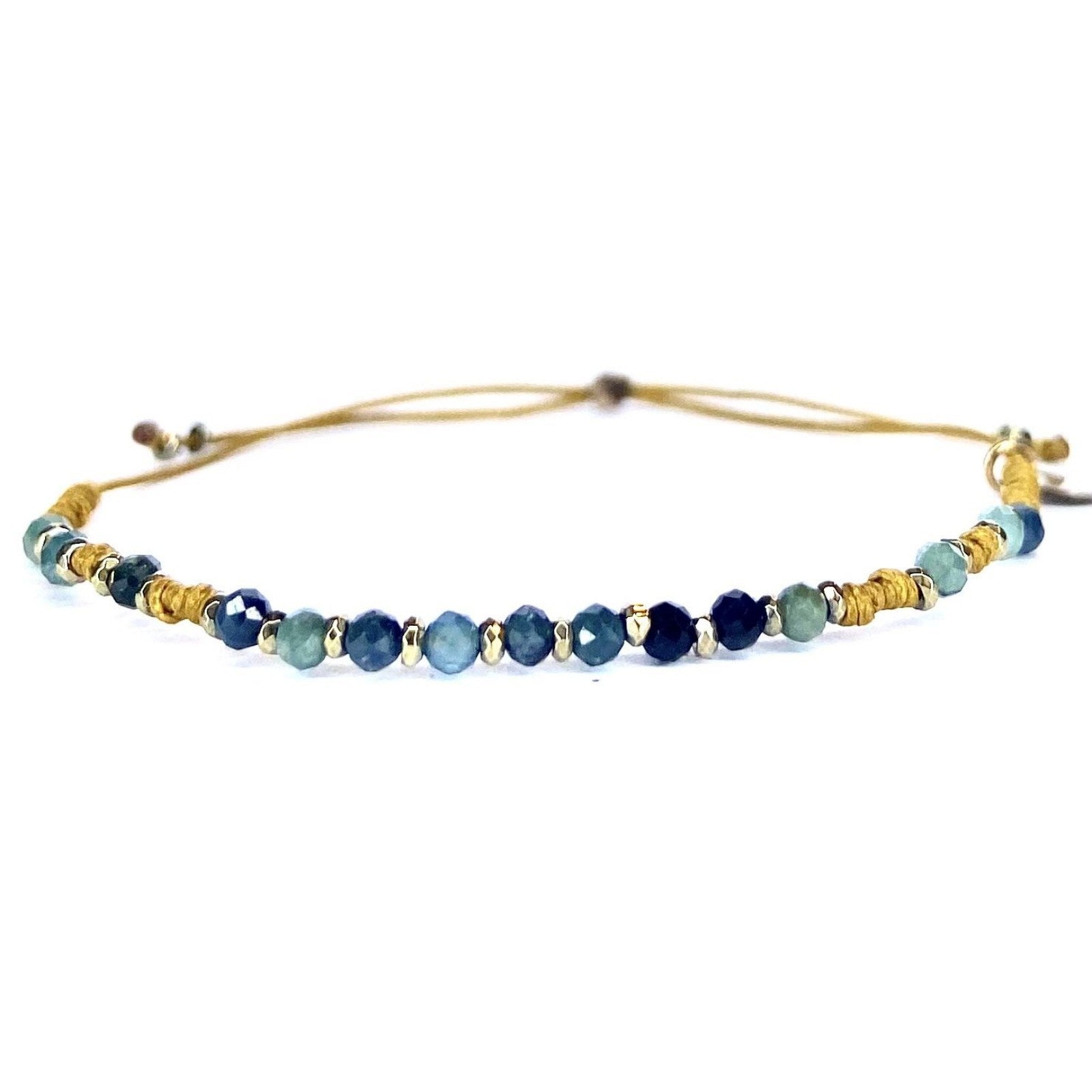 Bracelet Tourmaline bleue Hématite