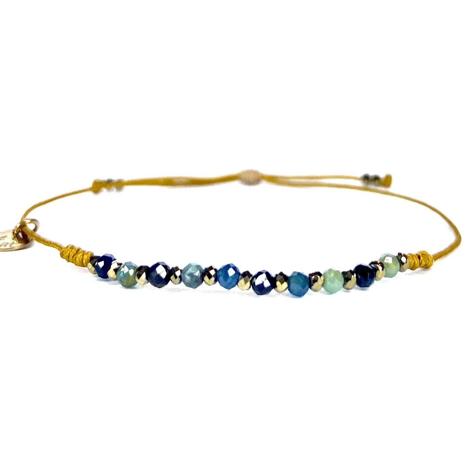 Bracelet Tourmaline bleue Hématite