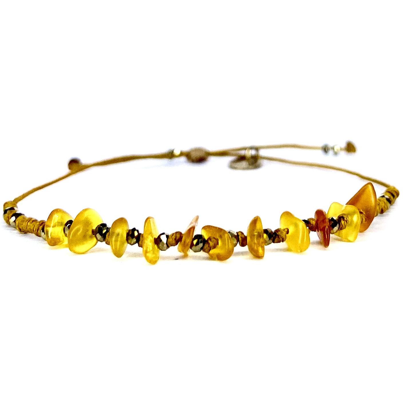 Bracelet Ambre Hématite