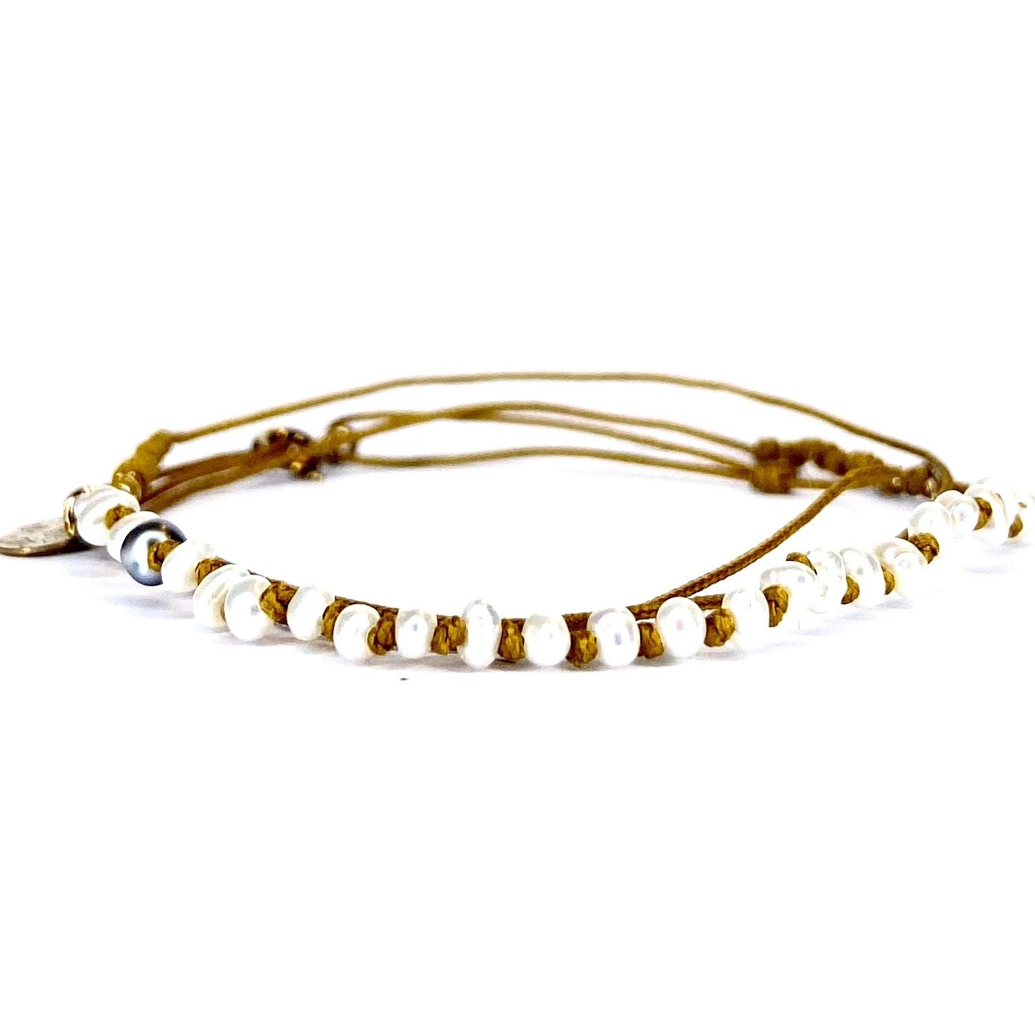 Ras de cou/Bracelet Keshi Perle
