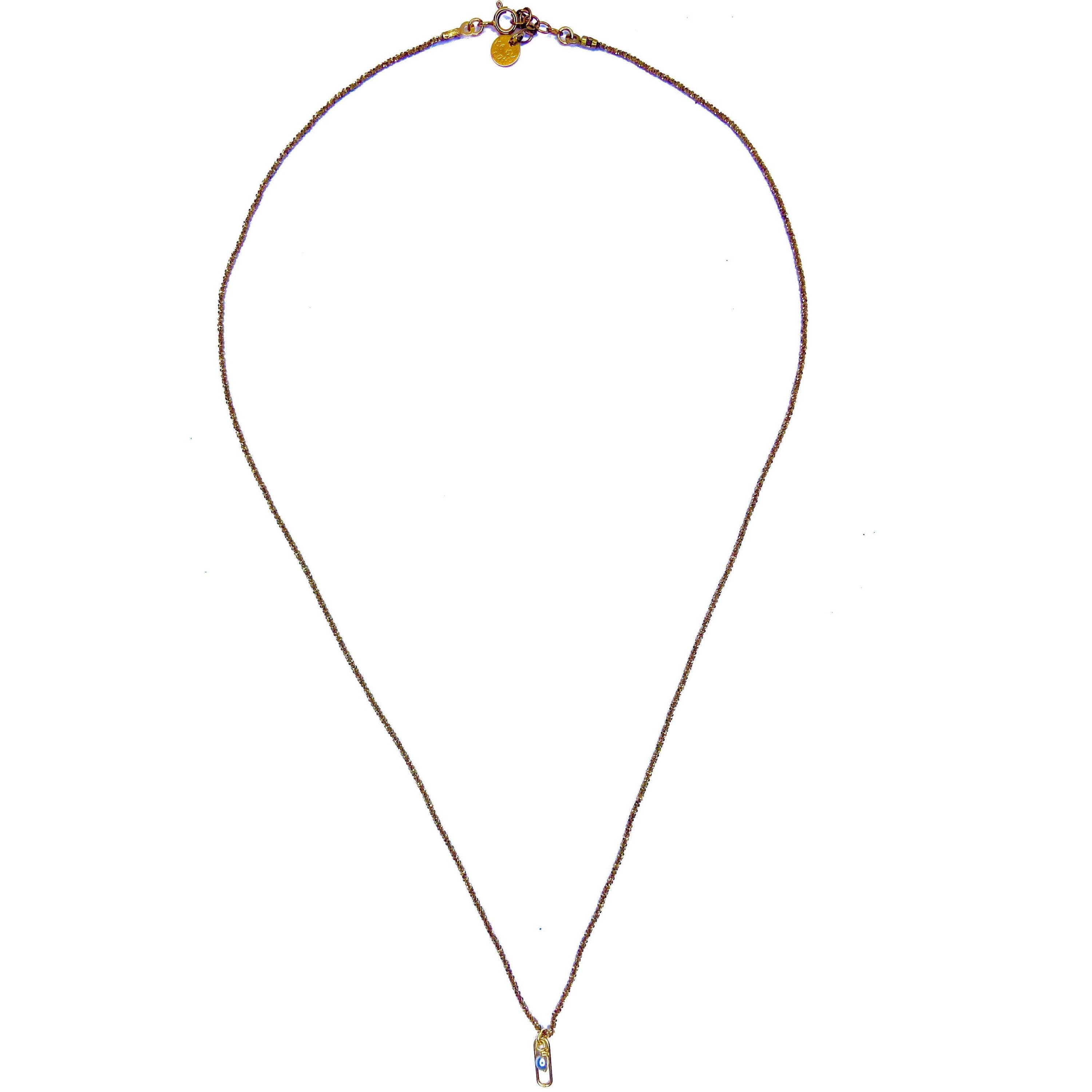 Collier plaqué or chocolat Keshi Maillon