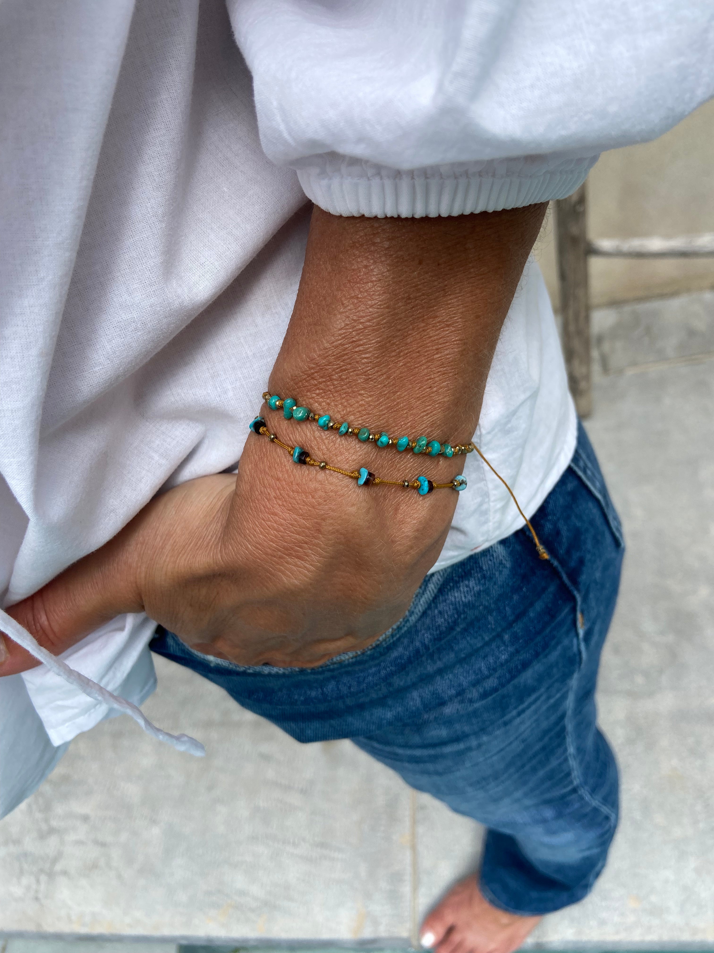 Bracelet Turquoise Pyrite