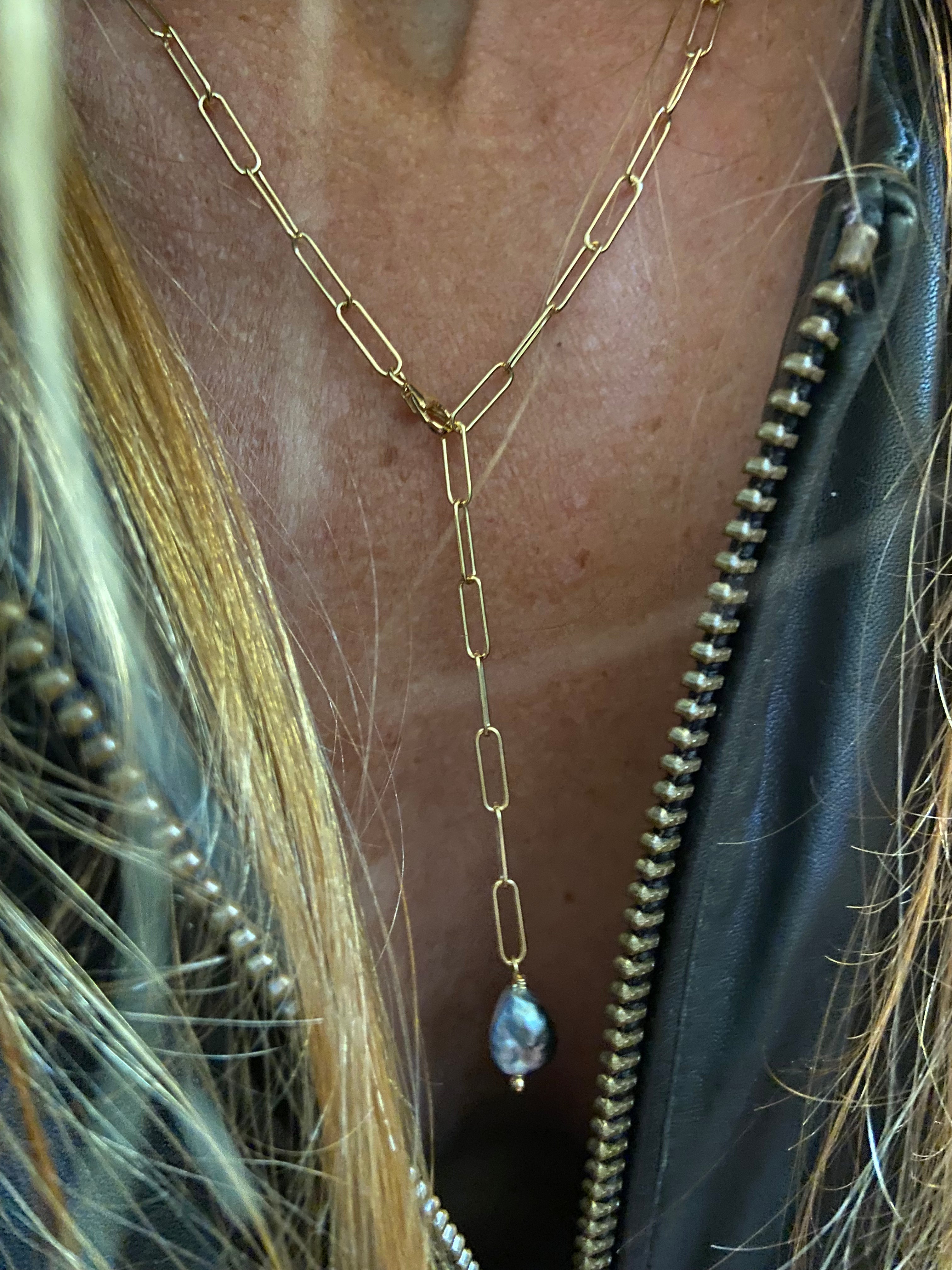 Bracelet/Collier dorure or Keshi
