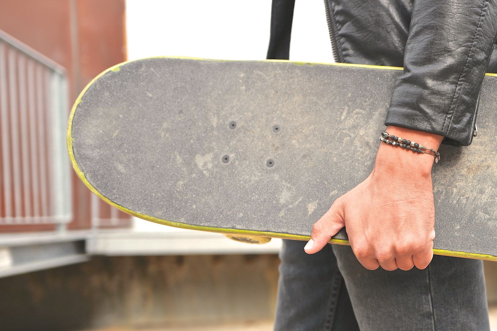 Bracelet homme Lave Pyrite Keshi