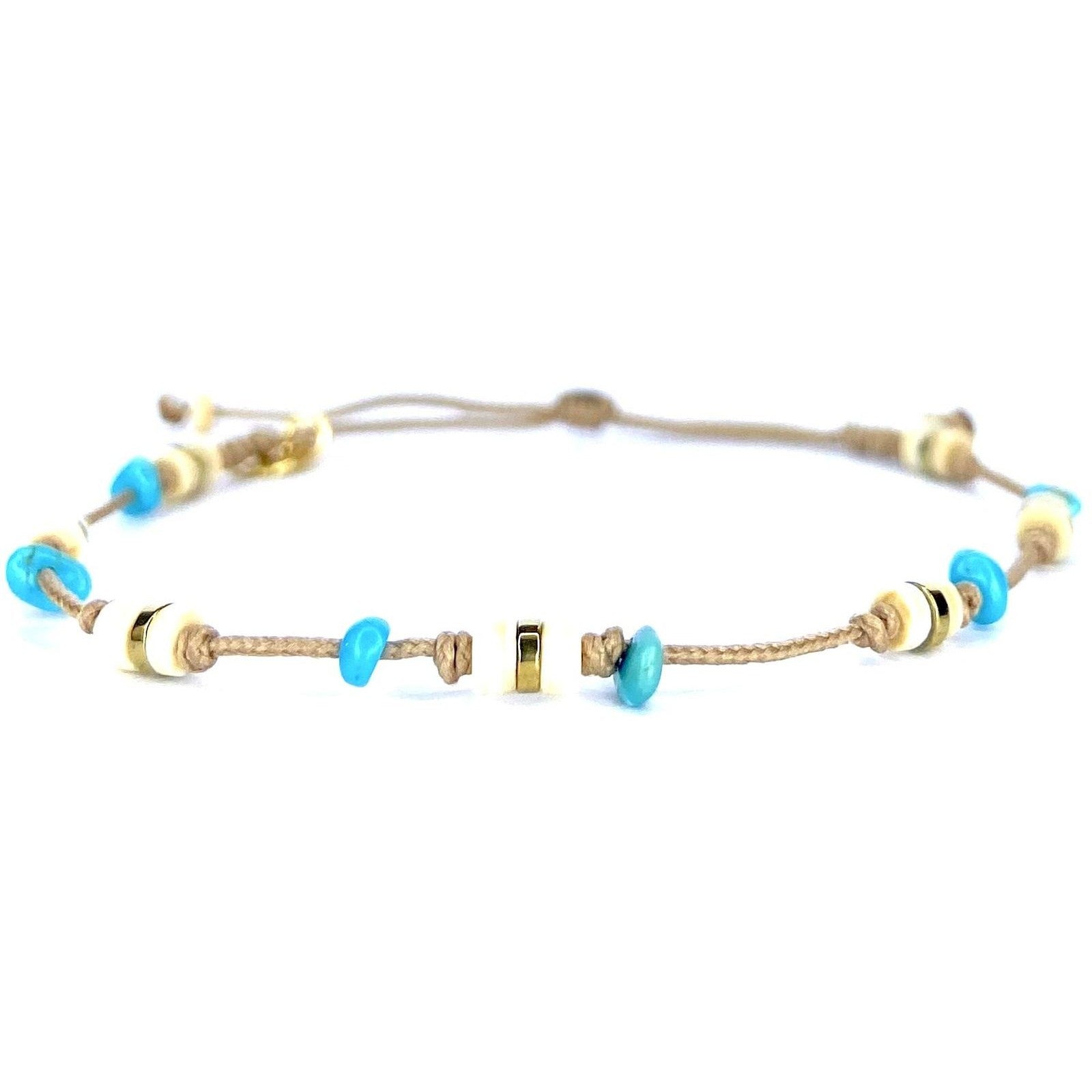 Bracelet Turquoise Nacre Hématite