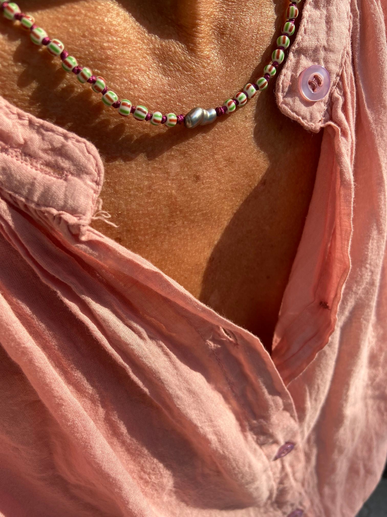 African Keshi Pearl Choker/Necklace