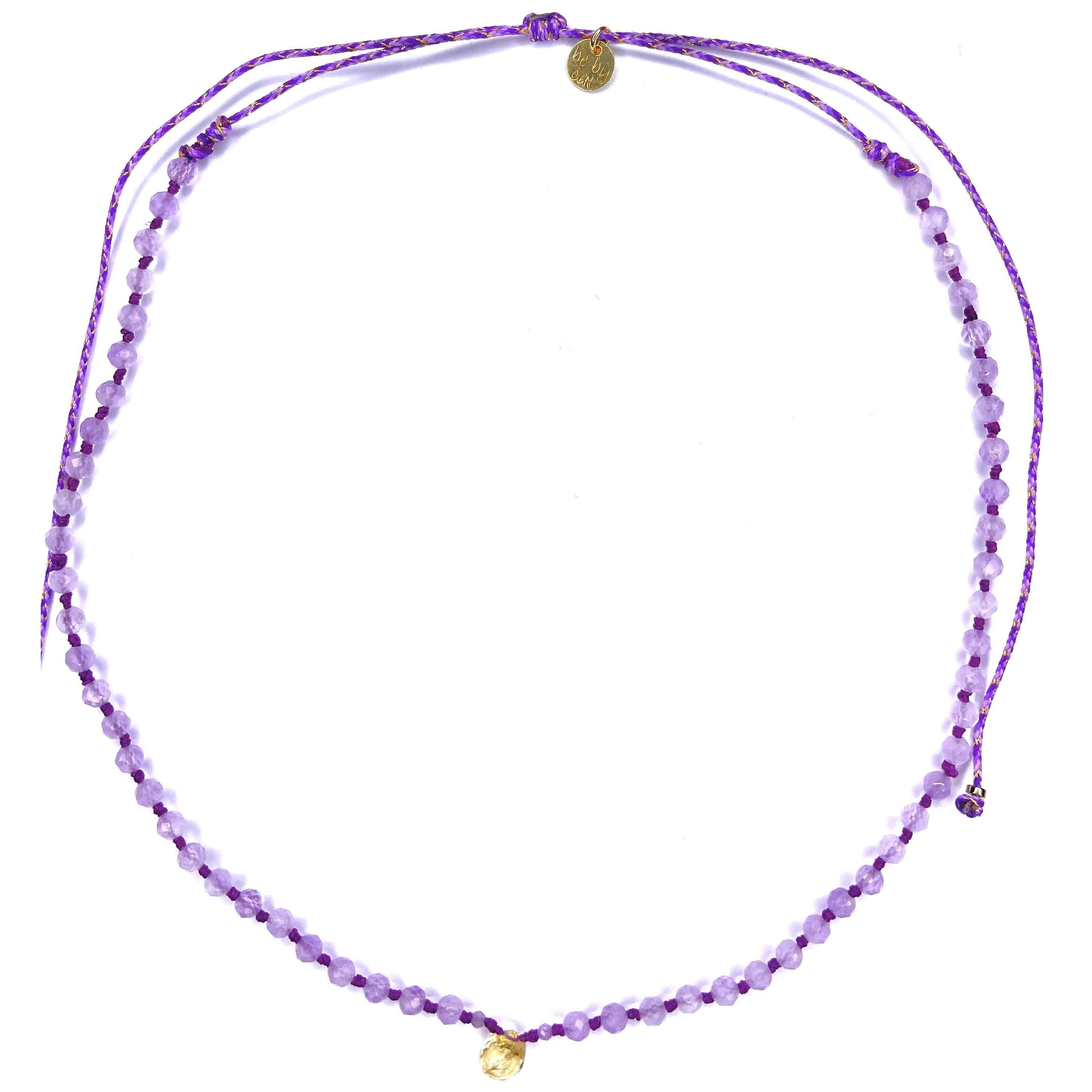 Ras de cou/Collier Améthyste Citrine