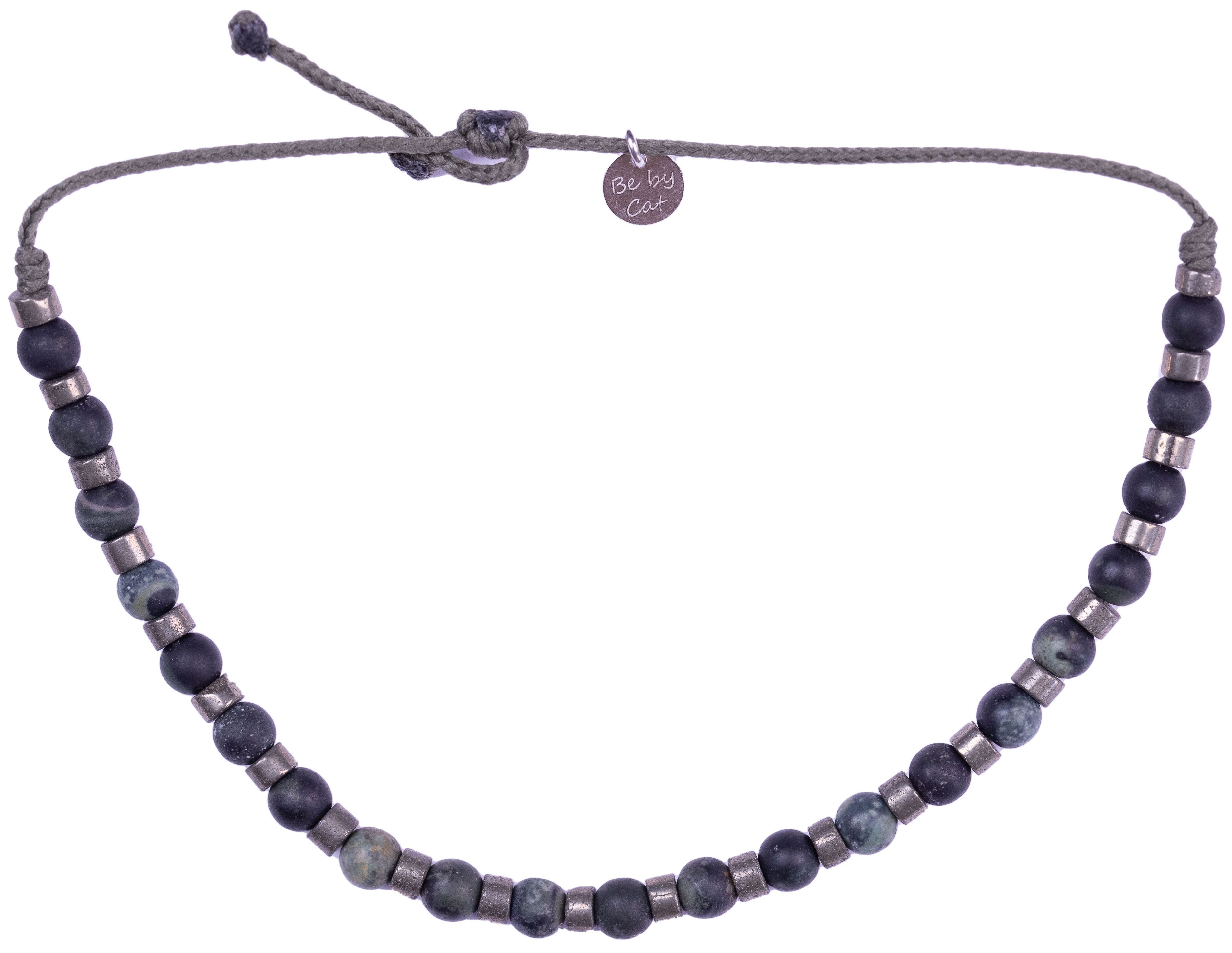 Bracelet homme Jaspe Pyrite