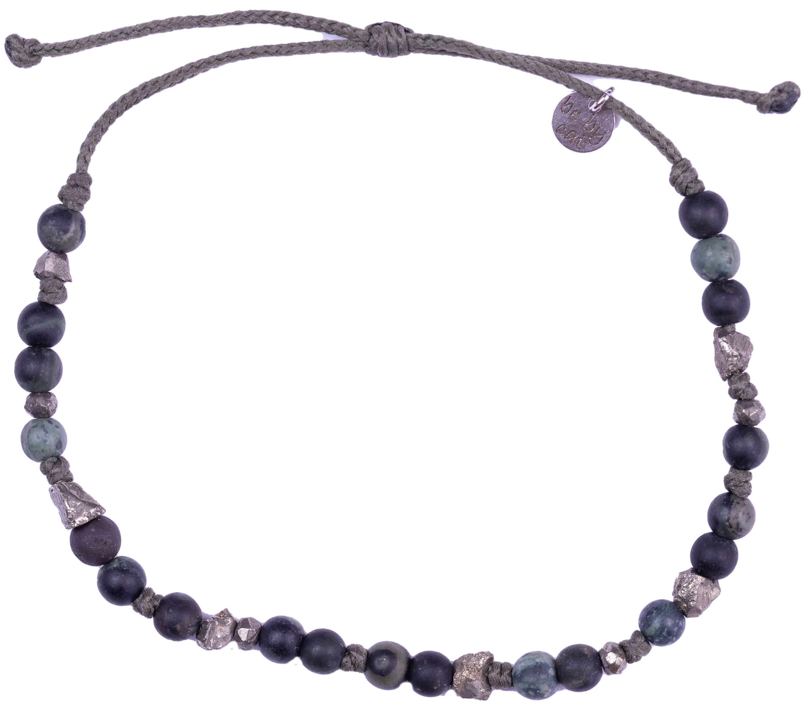 Bracelet homme Jaspe Lave Pyrite