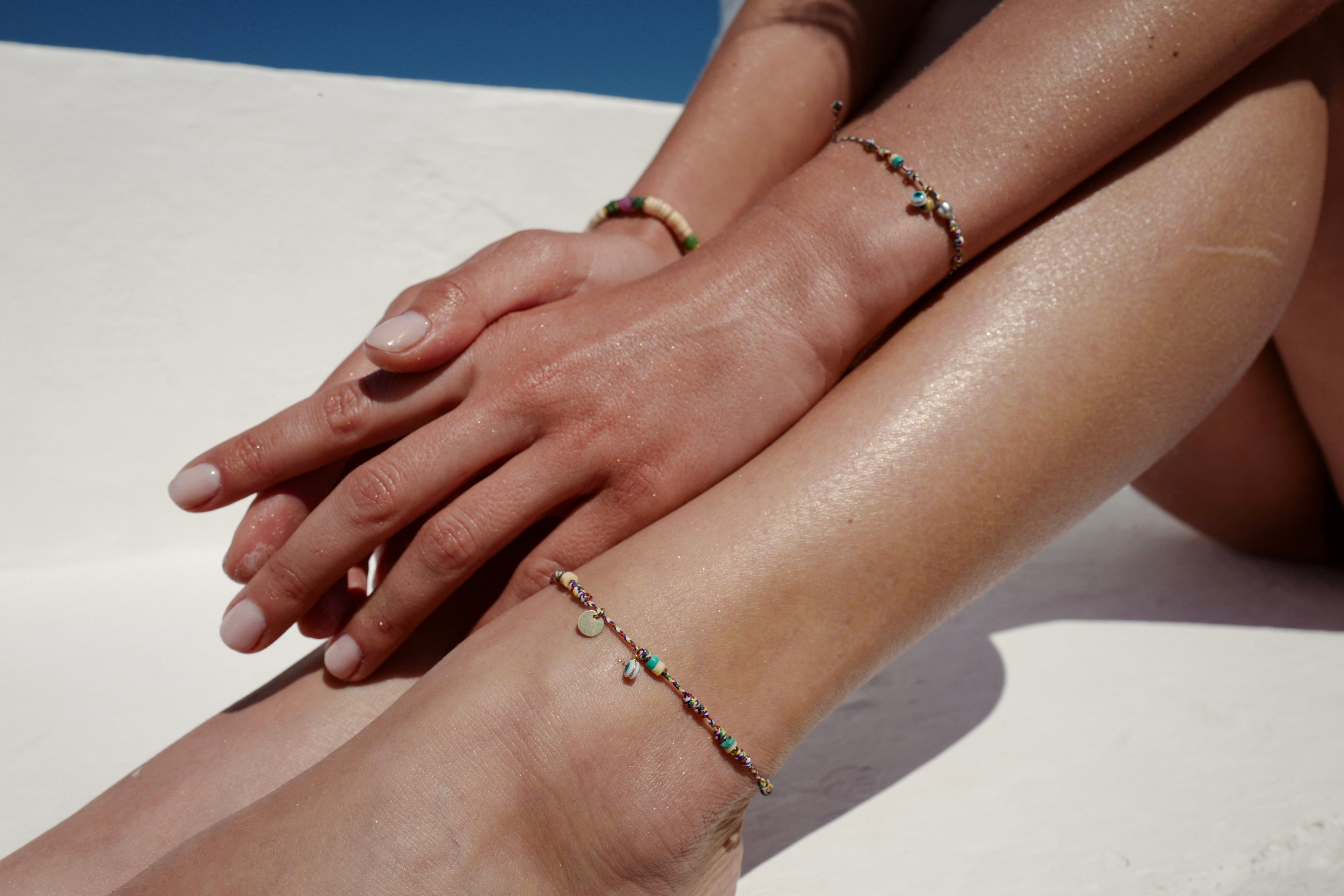 Bracelet Turquoise Nacre Œil Keshi
