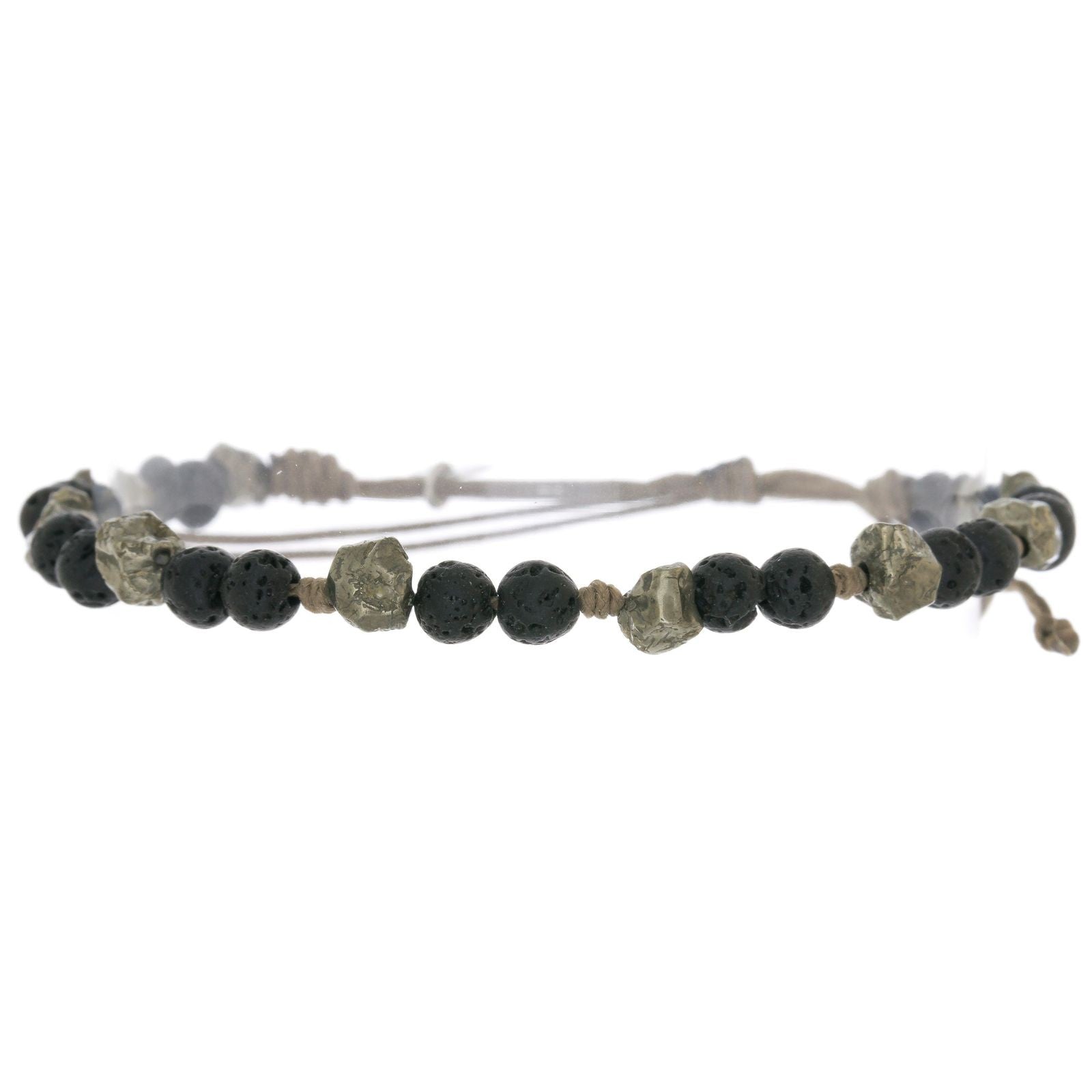 Bracelet homme Lave Pyrite