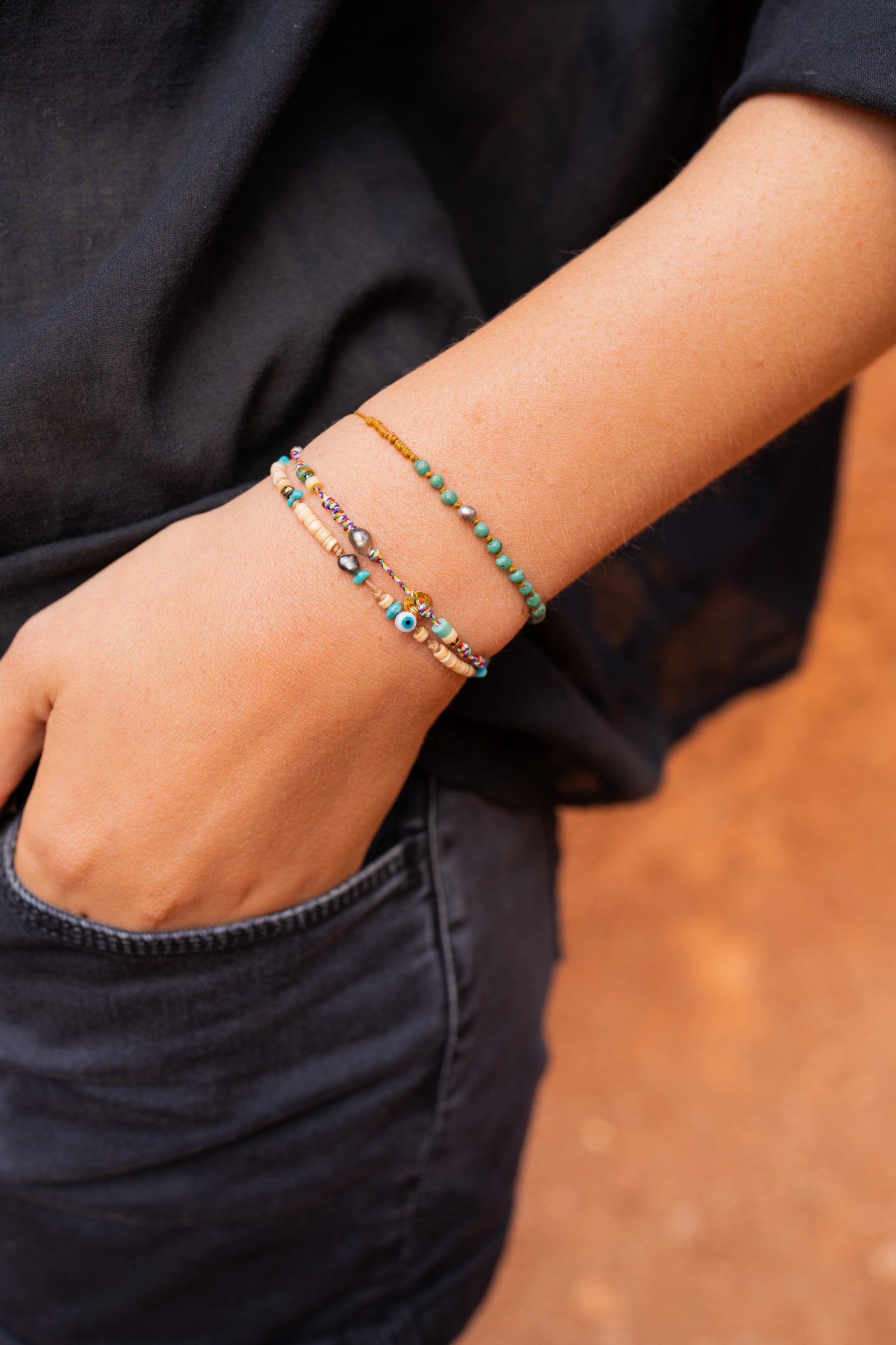 Bracelet Turquoise Keshi