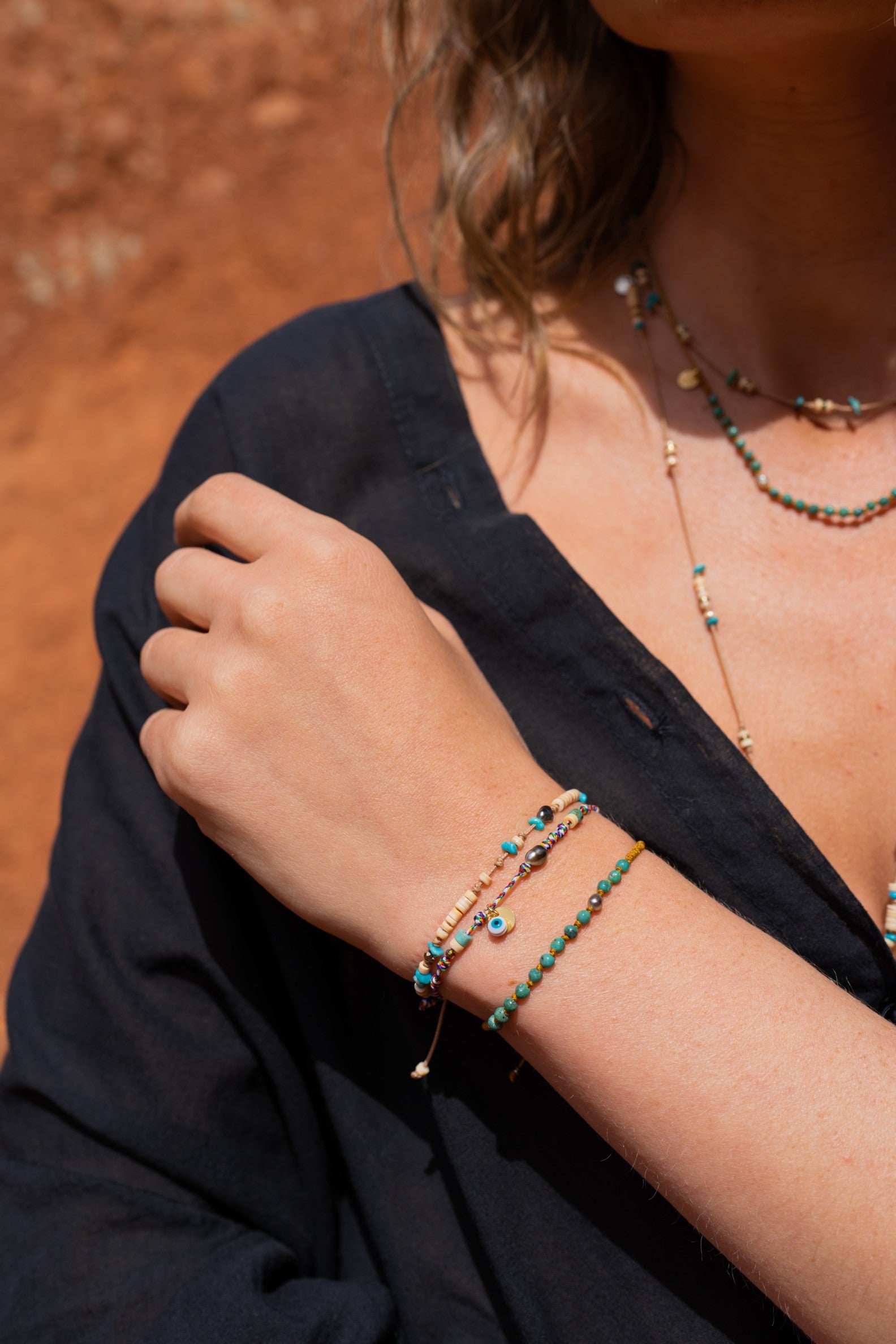 Bracelet Turquoise Keshi