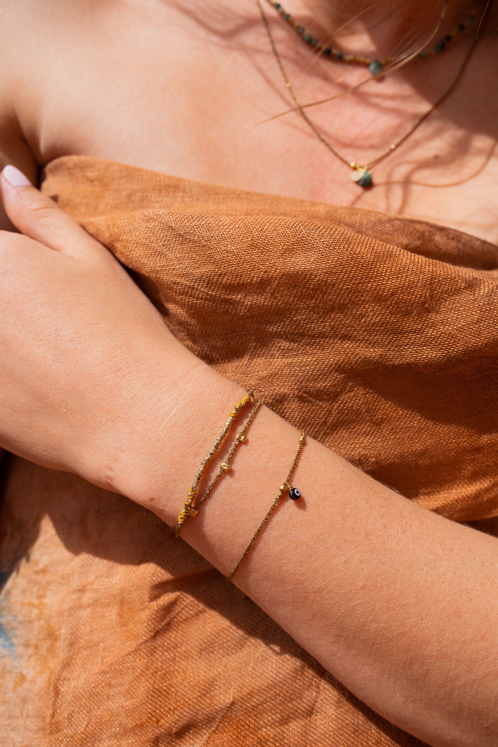 Bracelet plaqué or Fil
