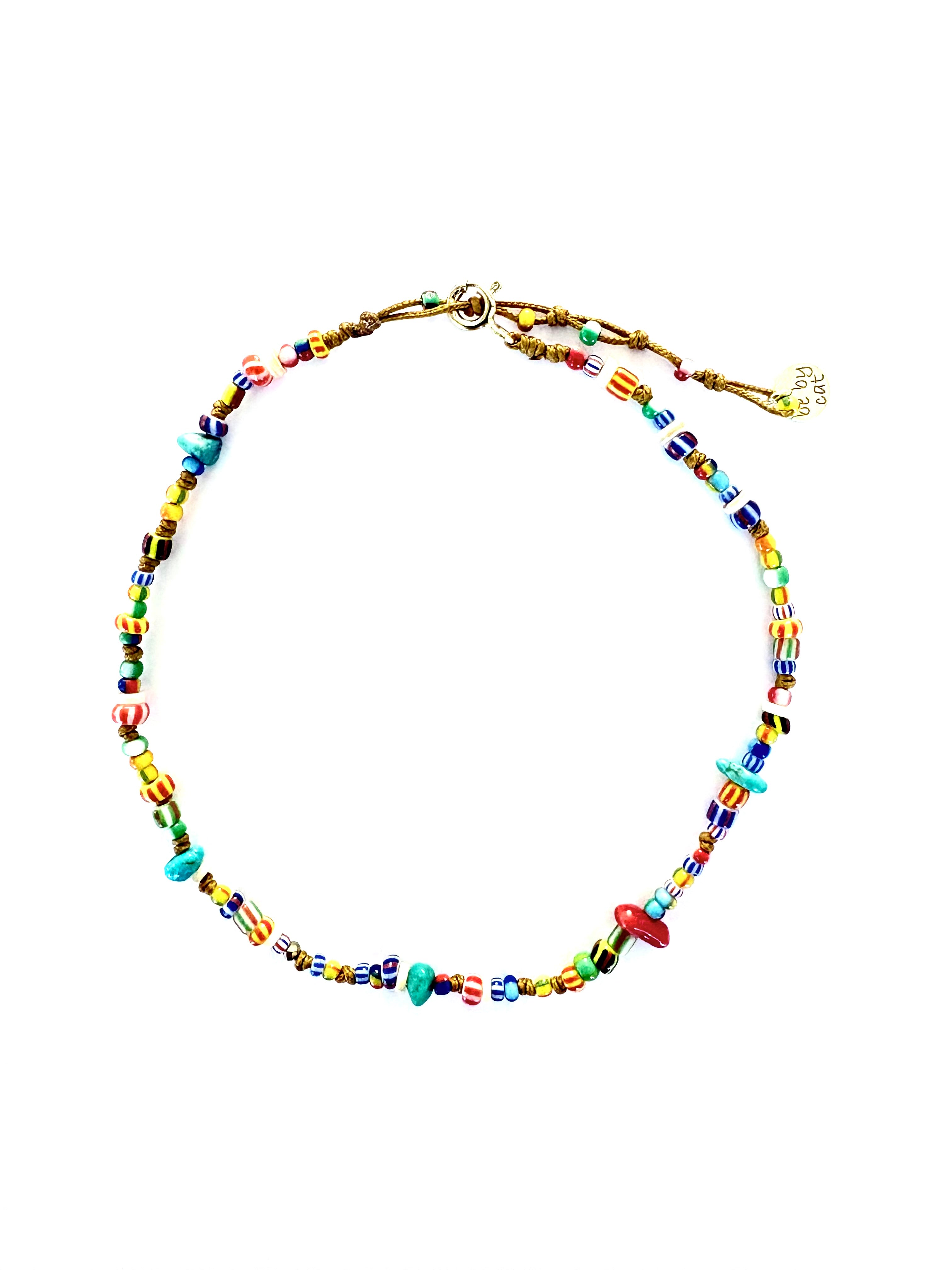 Bracelet de cheville perles africaines