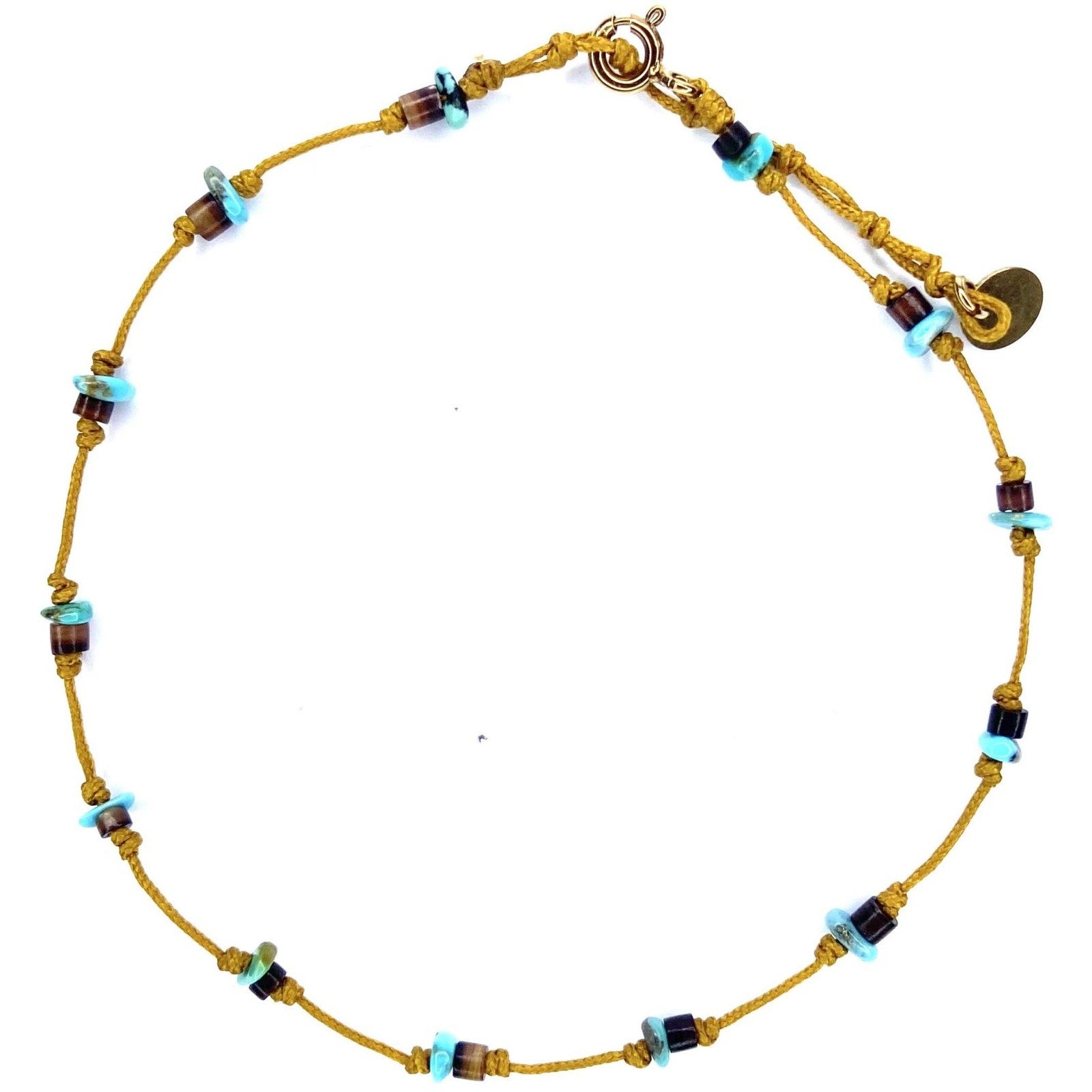 Bracelet de cheville Turquoise Coquillage