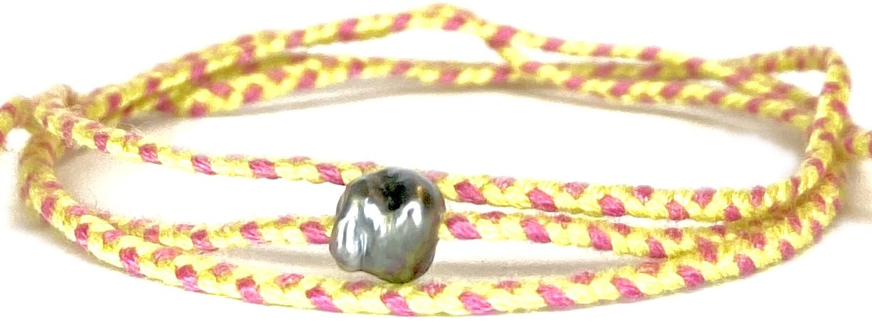 Keshi triple wrap bracelet