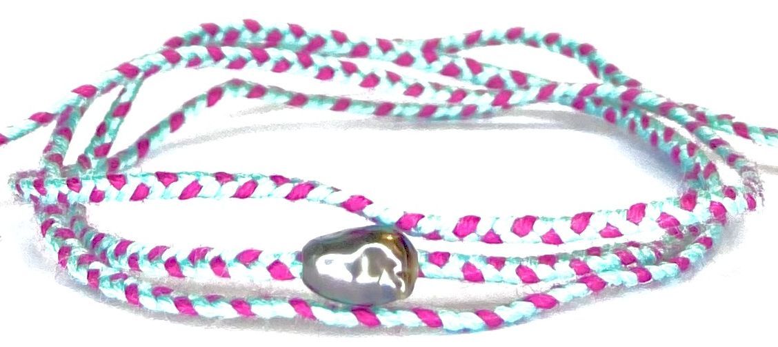 Keshi triple wrap bracelet