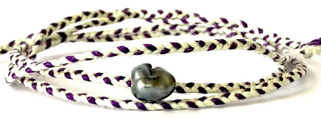 Keshi triple wrap bracelet