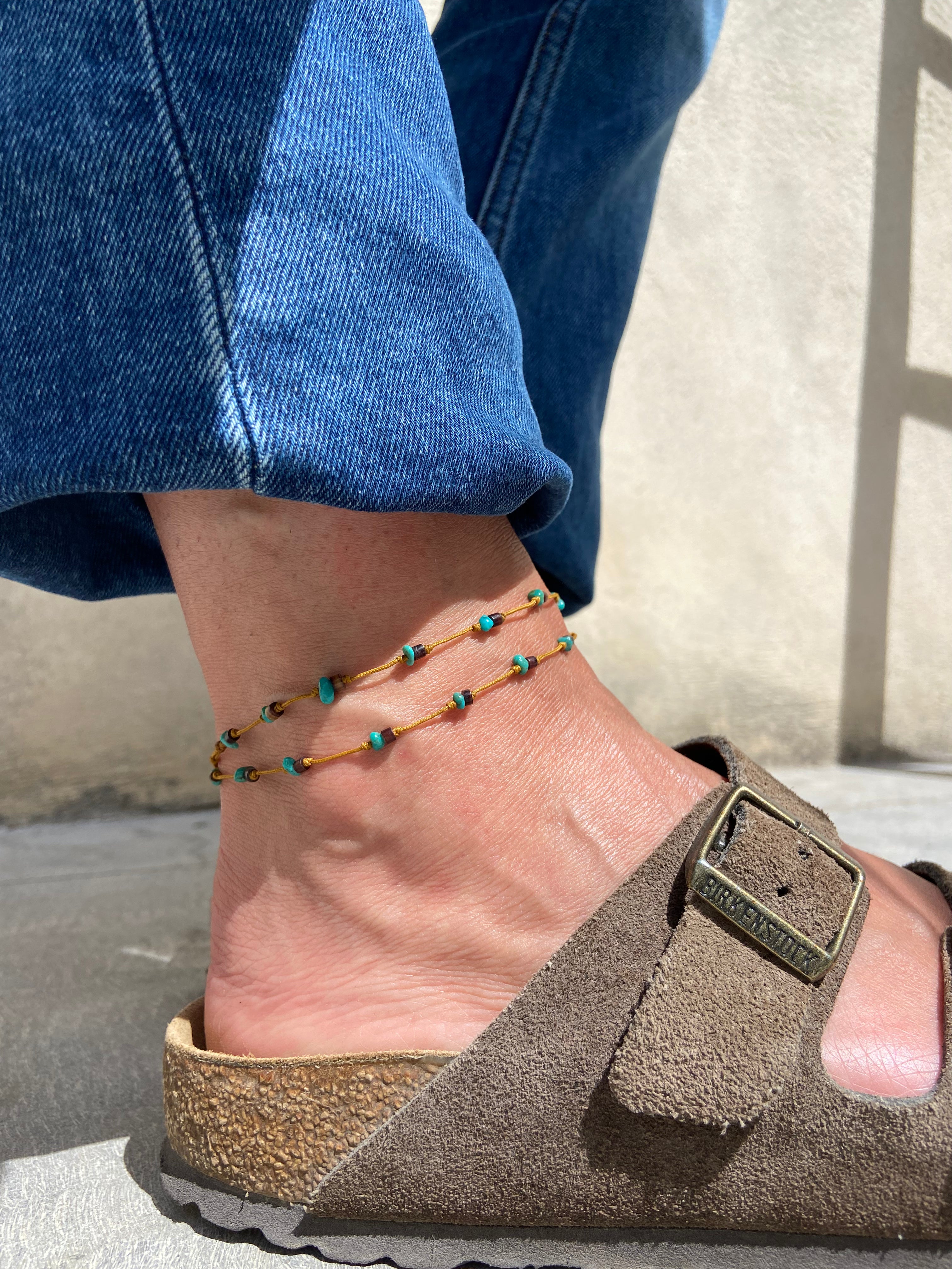 Turquoise Shell Anklet