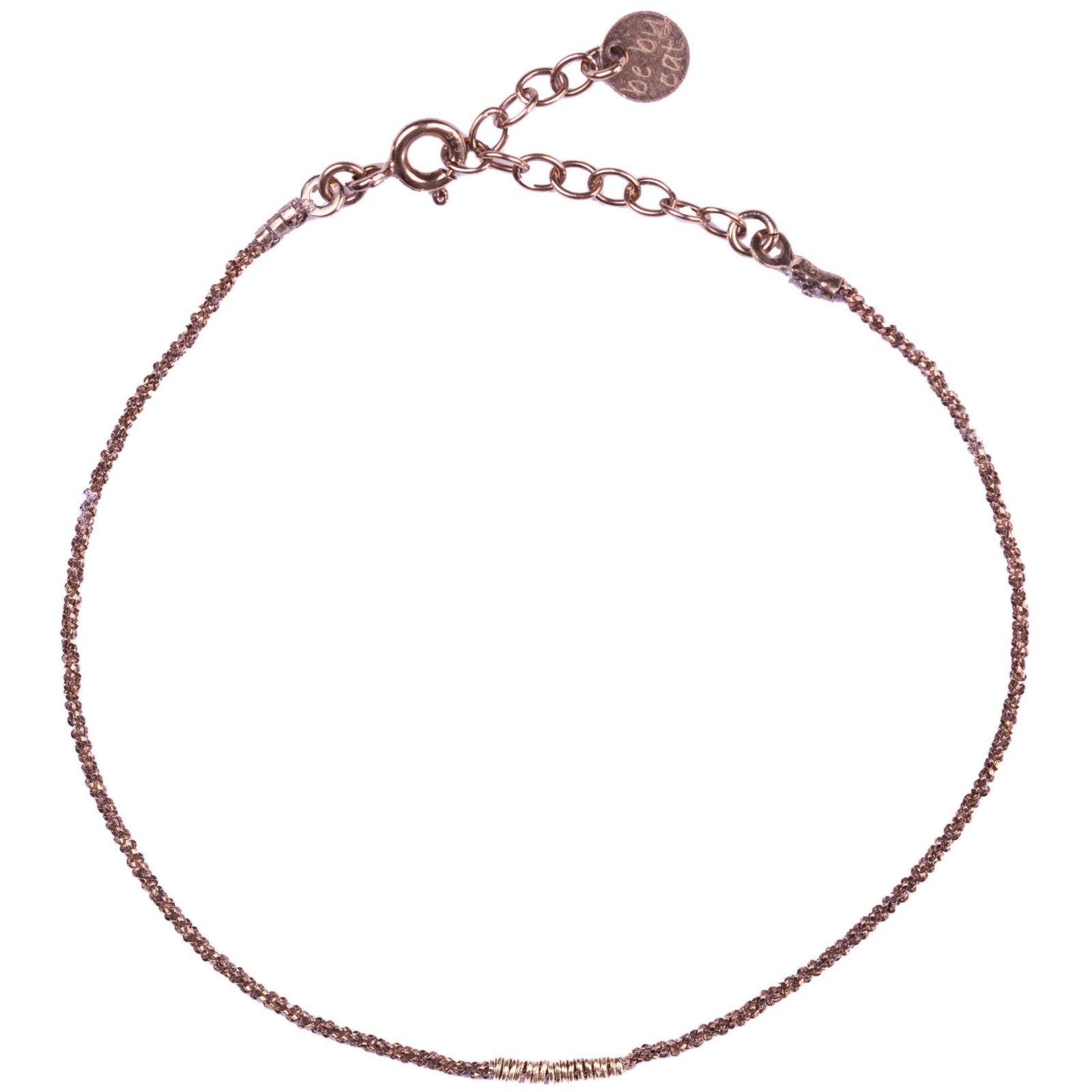Chocolate gold gilding bracelet Gold gilding thread
