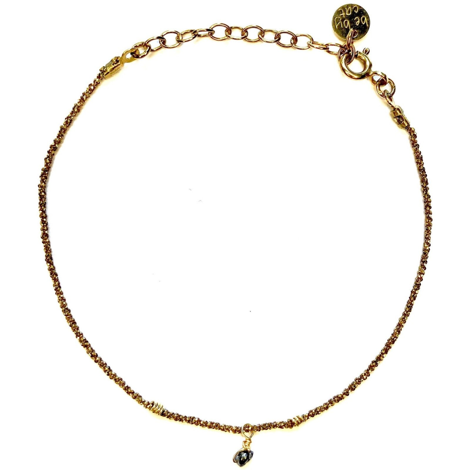 Chocolate gold gilt Diamond bracelet